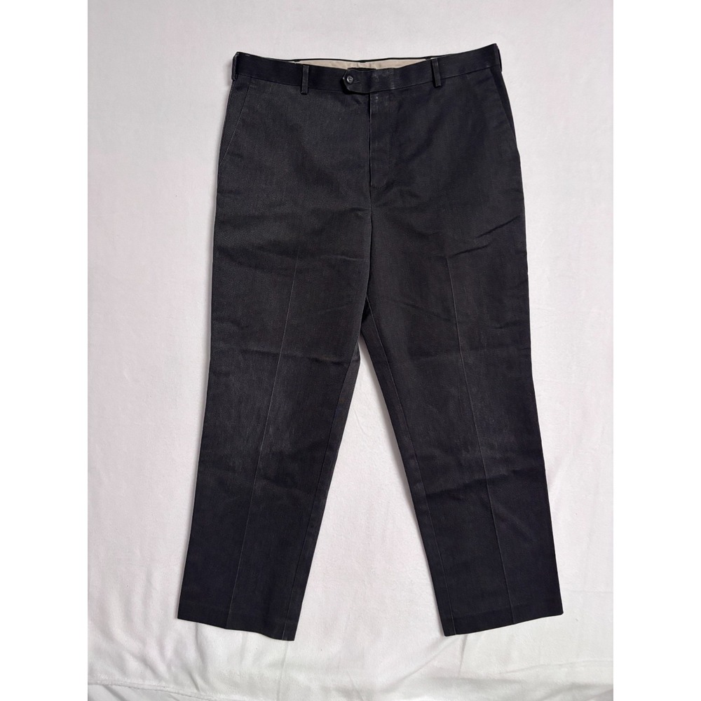 Dockers Mens 38x32 Premium‎ D4 Relaxed Fit Chino Pants Charcoal Grey Workwear